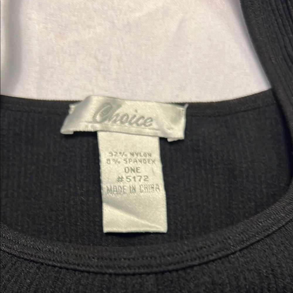 Choices Black Fitted Crop Tank Top - Picture 2 of 3